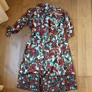 Slimfactor Floral Print Dress with Belt